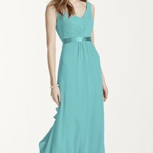 Spa color David’s Bridal Bridesmaid Dress